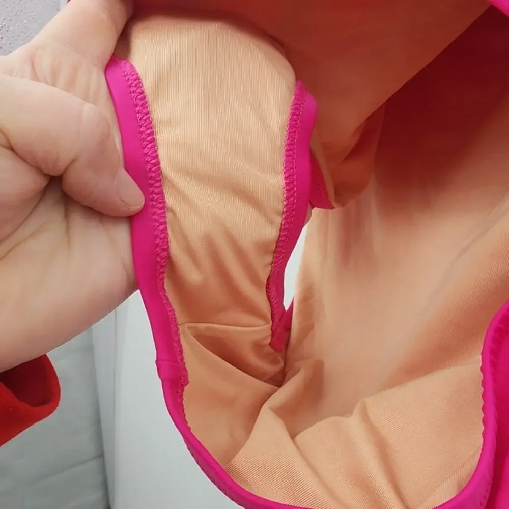 New NWOT‎ J. Crew Sleek Ruched One-Shoulder One-Piece Swimsuit Pink Size 16
